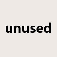 unused是什么意思