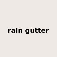 rain gutter是什么意思