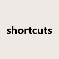 shortcuts是什么意思