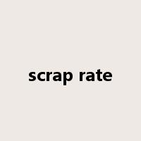 scrap rate是什么意思
