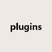 plugins是什么意思