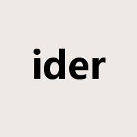 ider是什么意思
