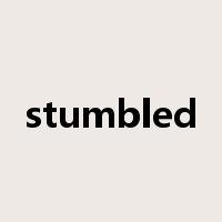 stumbled是什么意思