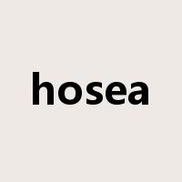 hosea是什么意思