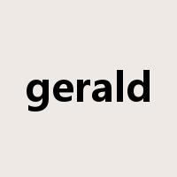gerald是什么意思