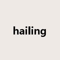 hailing是什么意思