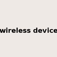 wireless device是什么意思