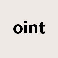 oint是什么意思