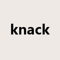 knack是什么意思