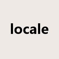 locale是什么意思