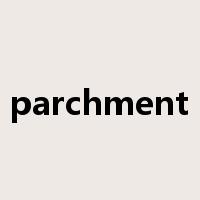 parchment是什么意思
