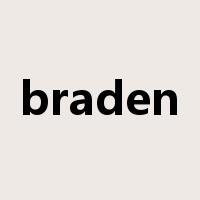 braden是什么意思