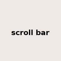 scroll bar是什么意思