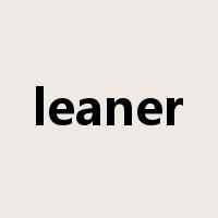 leaner是什么意思