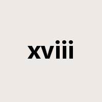 xviii是什么意思
