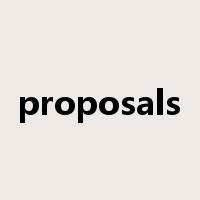 proposals是什么意思