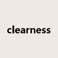 clearness是什么意思