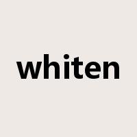 whiten是什么意思
