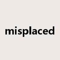 misplaced是什么意思