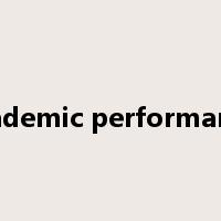 academic performance是什么意思