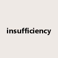 insufficiency是什么意思