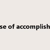 a sense of accomplishment是什么意思