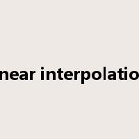linear interpolation是什么意思
