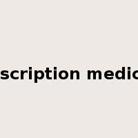 prescription medicine是什么意思