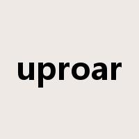 uproar是什么意思