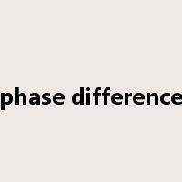 phase difference是什么意思