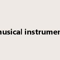 musical instrument是什么意思