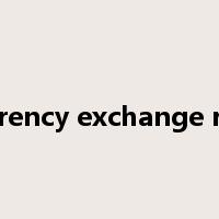 currency exchange rate是什么意思