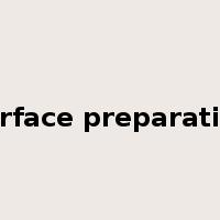 surface preparation是什么意思