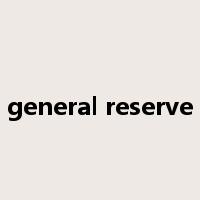 general reserve是什么意思