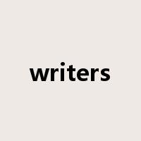 writers是什么意思