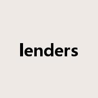 lenders是什么意思
