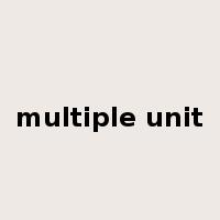 multiple unit是什么意思