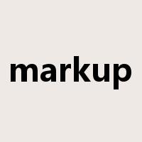 markup是什么意思