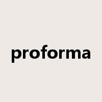 proforma是什么意思