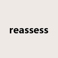 reassess是什么意思