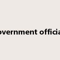 government officials是什么意思