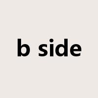 b side是什么意思