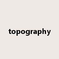 topography是什么意思
