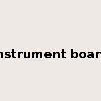 instrument board是什么意思