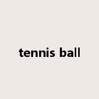 tennis ball是什么意思