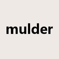 mulder是什么意思