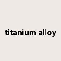 titanium alloy是什么意思