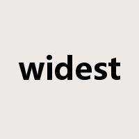 widest是什么意思