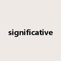 significative是什么意思