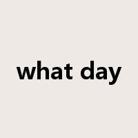 what day是什么意思